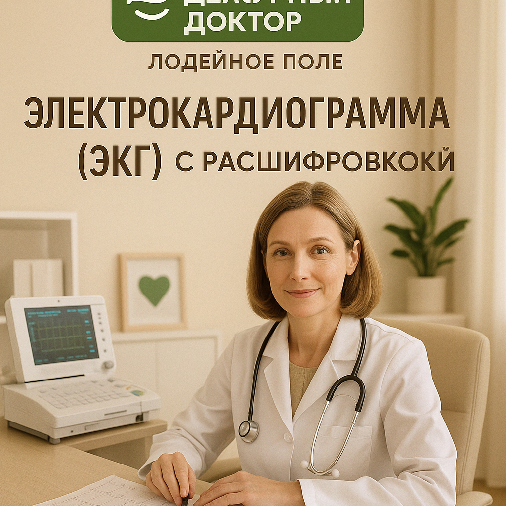 Электрокардиограмма (ЭКГ) с расшифровкой